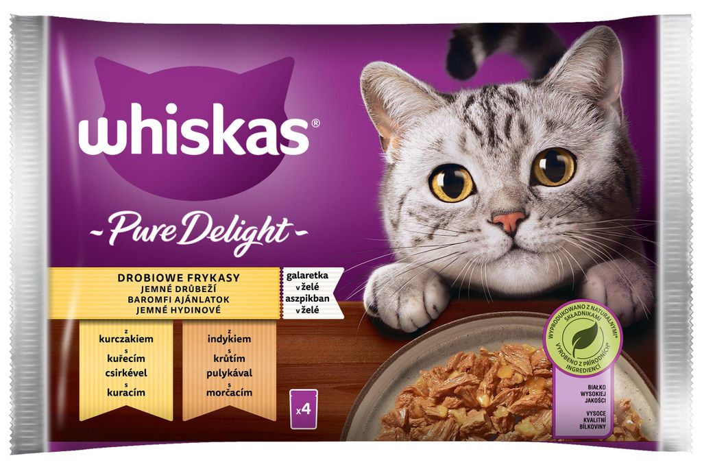 Whiskas Pure Delight Mokra Karma Dla Kotów Drobiowe Frykasy Zdjęcie produktu 