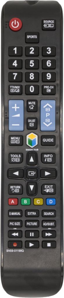 azurano Fernbedienung für SAMSUNG - für allen 2012-2019 SAMSUNG LED LCD 3D Smart TV - BN59-01198Q, BN5901198Q, TM1250A