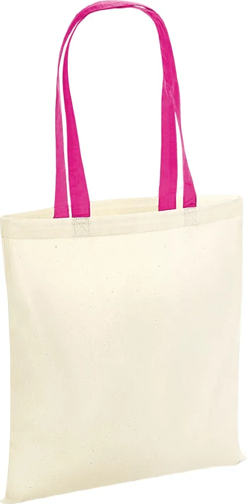 Westford Mill BC5592 Bag 4 Life - Borsa Spesa Cotone Naturale Fucsia