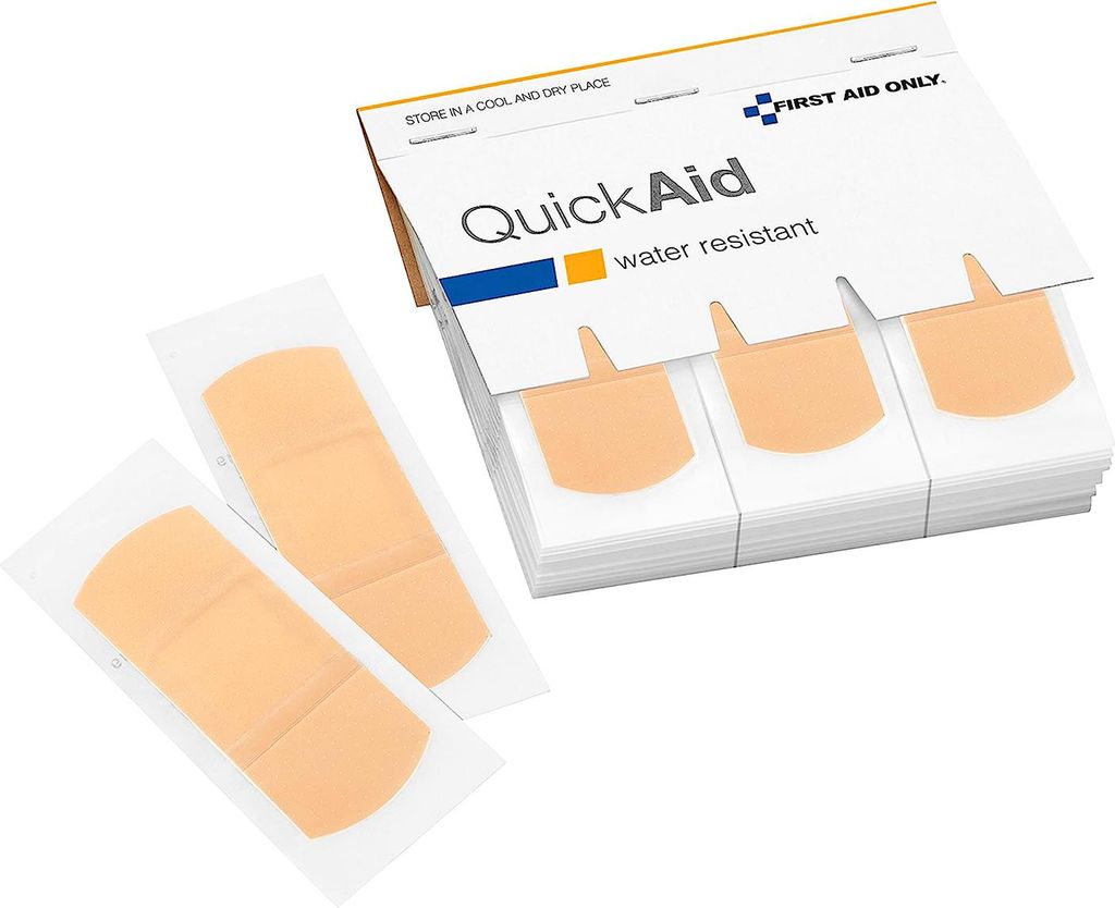First Aid Only QuickAid Nachfüllpack wasserfeste Pflaster (45 Stück)