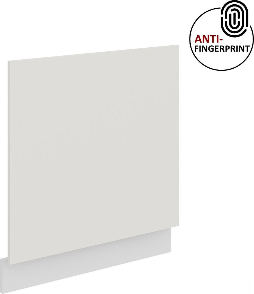 Frontblende für integrierten Geschirrspüler 60 cm ARIA Weiss ultra matt + Weiss matt, hochwertige Fronten mit Anti Fingerprint Beschichtung Küch...