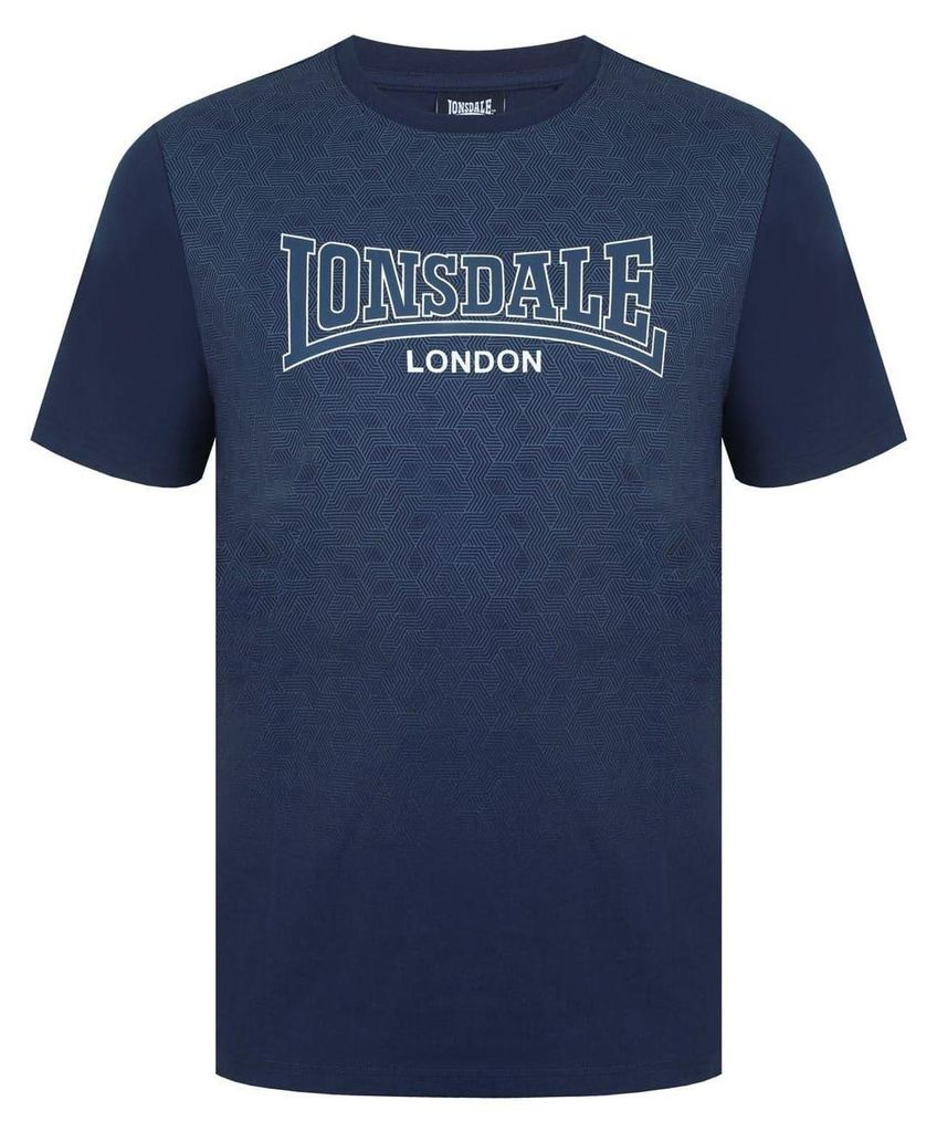 Lonsdale - T-Shirt für Herren, Logo GT19098 (XS) (Blau)