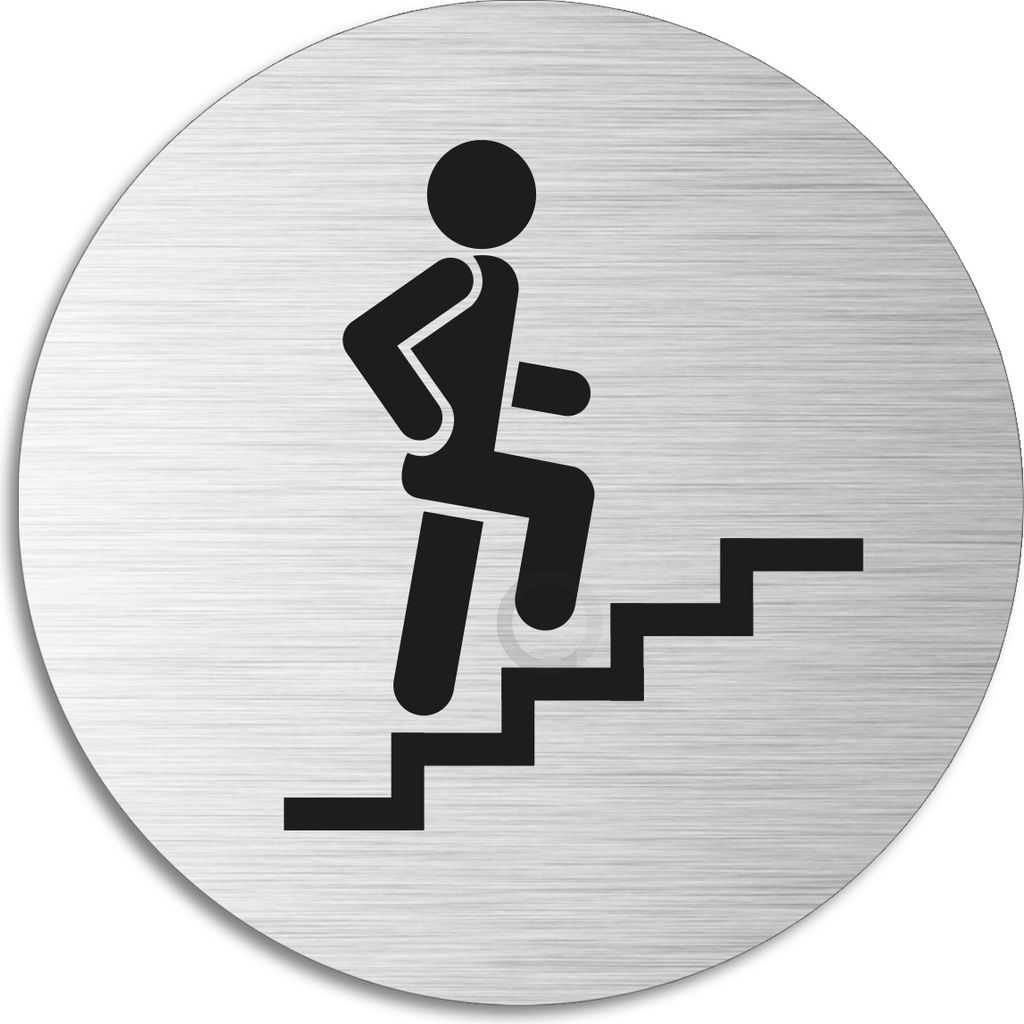 Schild - Treppenhaus | Türschild aus Aluminium | Produktbild 