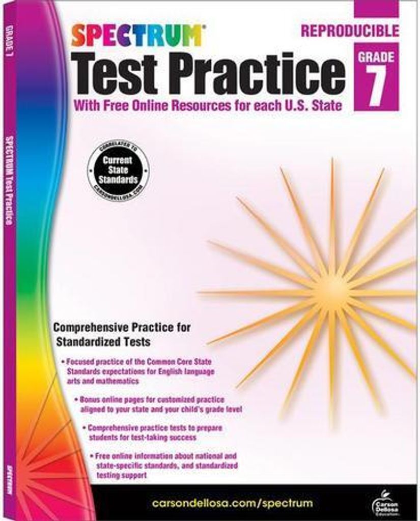Spectrum Test Practice, Grade 7