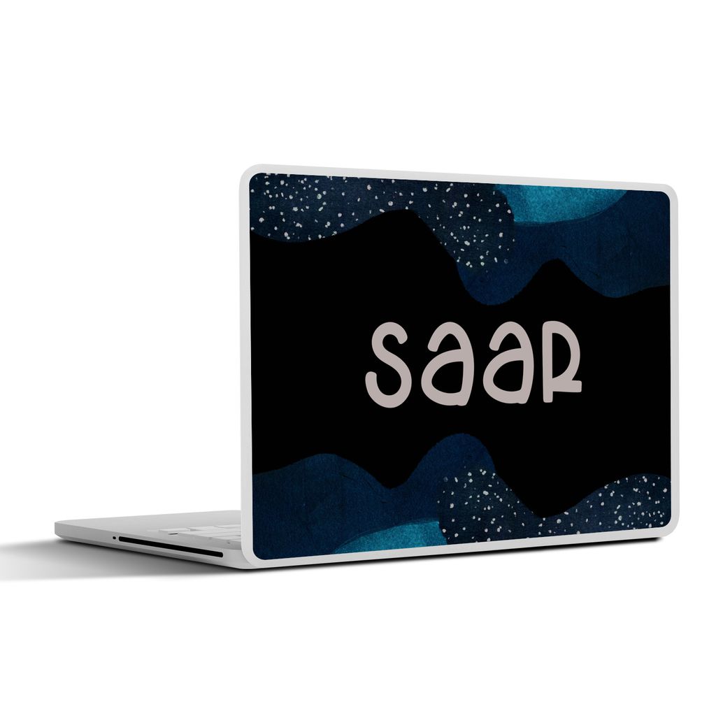 MuchoWow Laptop Aufkleber Sticker Cover Saar - Pastell - Mädchen 36.5x27.5 cm - Laptop-Sticker