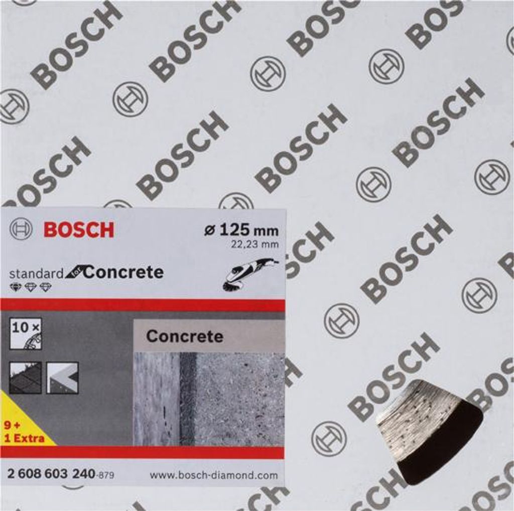 Diamanttrennscheibe Standard for Concrete, 125 x 22,23 x 1,6 x 10 mm, 10er-Pack