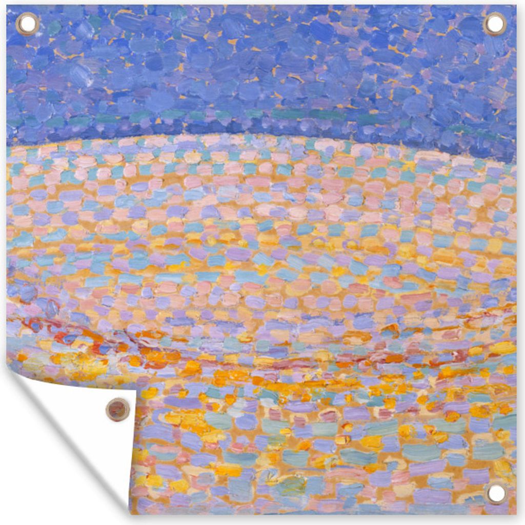 MuchoWow 50x50 cm Outdoor-Poster Gartendeko Sichtschutz Garten Poster für den Garten Duin III - Piet Mondrian - Alte Meister