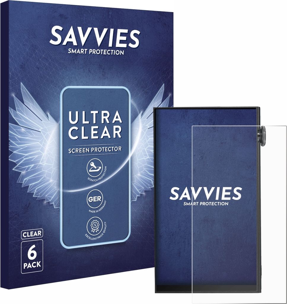 6x Für iBasso DX180 Schutzfolie Savvies Displayschutz Display Schutz Folie Klar Transparent