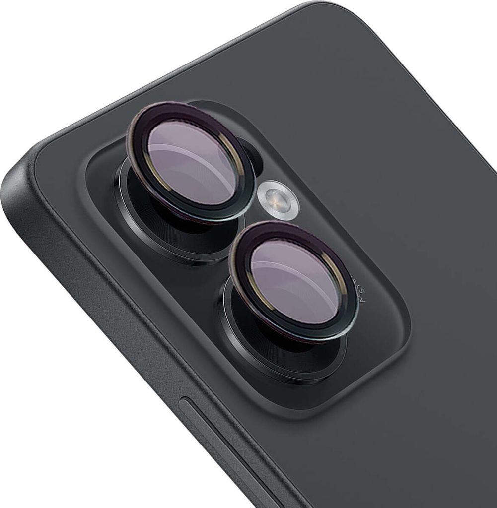 Bizon Glass Snap Linse Oppo Reno13 F/FS schwarzer Rahmen