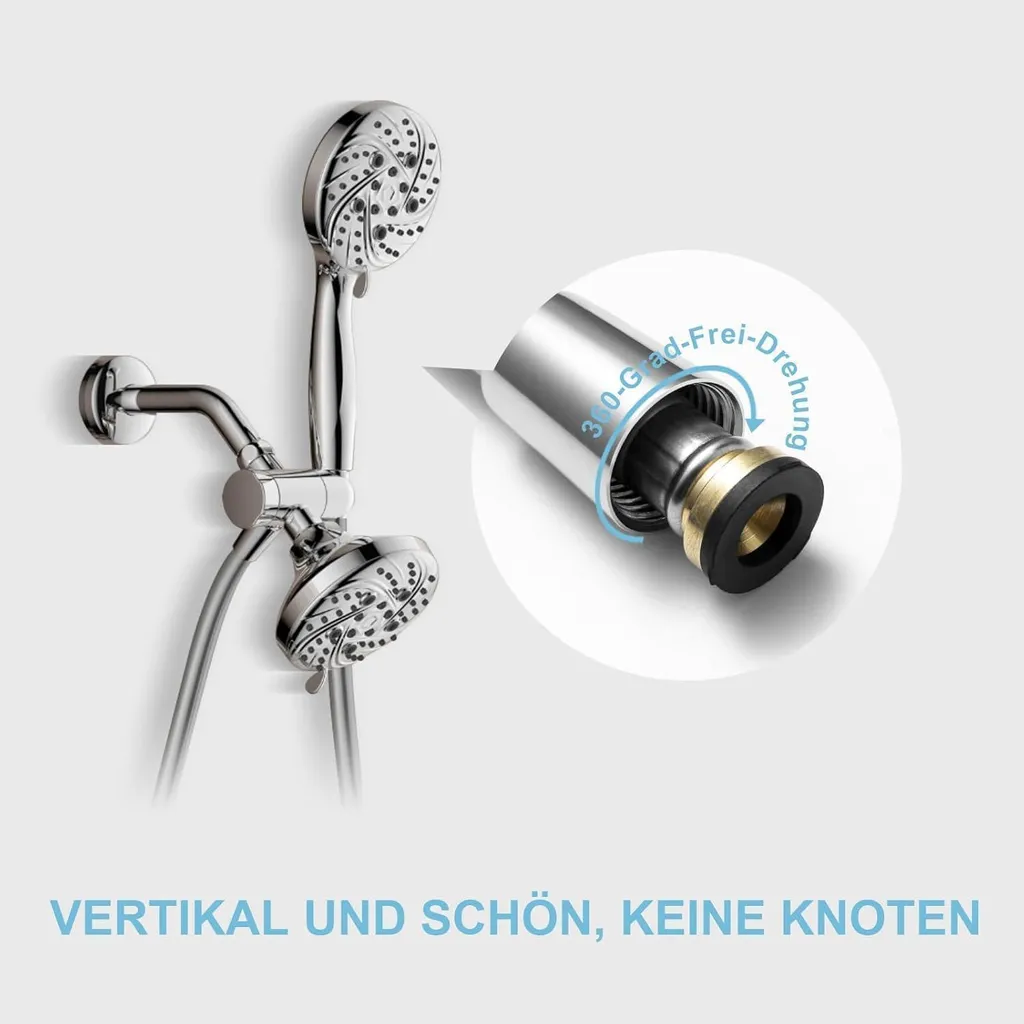 Tubo Flessibile Per Doccia In Acciaio Inox Da 1,5 M, Raccordi In Ottone Tubo Per Soffione Doccia Anti Attorcigliamento 96554502 Tubo Flessibile Per Doccia In Acciaio Inox Da 1,5 M, Raccordi In Ottone Tubo Per Soffione Doccia Anti Attorcigliamento 96554502
