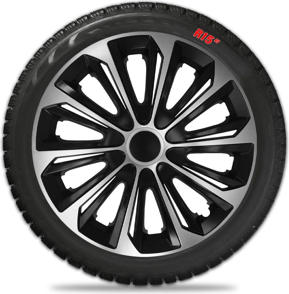 Radkappen NRM Fast Weiß 15 Zoll - 4 Stück Komplettset