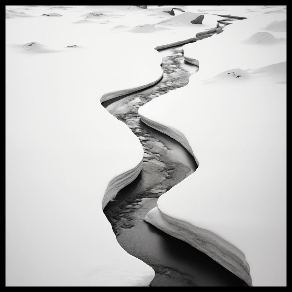 Plakat 50x50cm Frostspalten