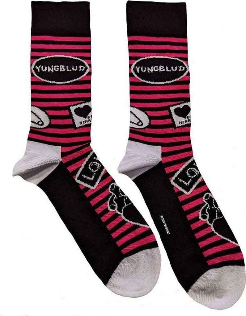 Yungblud Symbols Black 36-40 Damen Socken