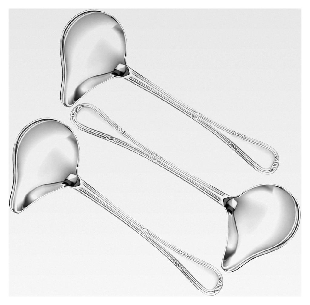 3-teiliges Set Soßenlöffel aus Edelstahl, kleine Schöpfkelle mit Ausgießer, rostfreie Kelle für Soße, Suppe und Honig, spülmaschinenfest