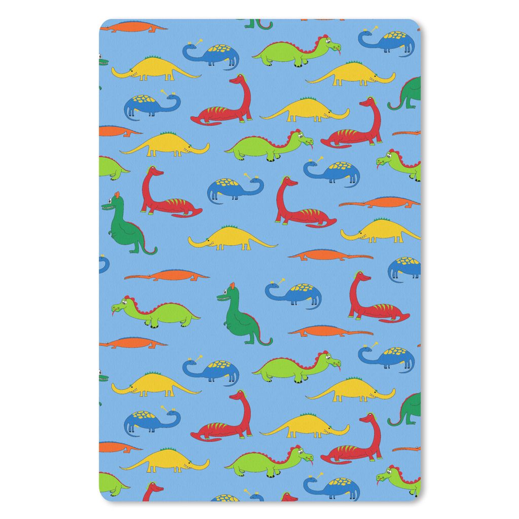 MuchoWow Mauspad Mousepad Drache - Dinosaurier - Muster - Baby - Jungen - Mädchen - Kinder 40x60 cm - Mousepads - Maus Mat - Pad - Mausunterlage...