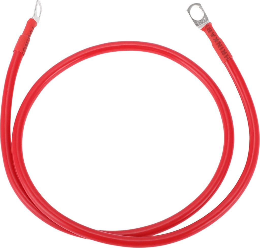 Universal 5/16" Lug 8 AWG Batterie Inverter Kabel Rot 2.5FT Batterie Kabel Verzinntes Kupfer 1 Stk
