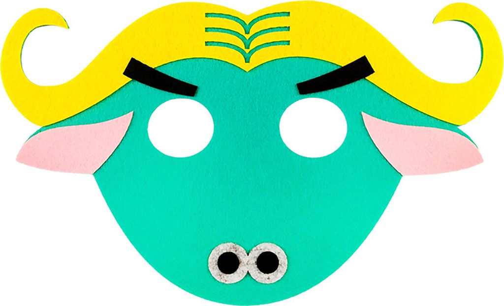Gesichtsabdeckung exquisite Form lebendige Farbe Nicht gewebter Stoff Cartoon Zootopia Movie Themed Cosplay Masque Party Supplies-E