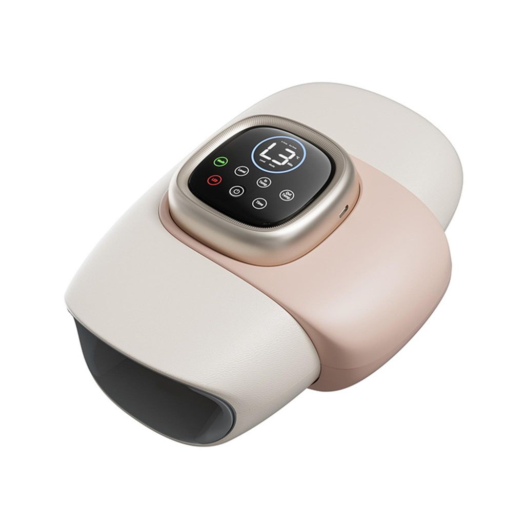 Intelligentes Handmassagegerät Lichttherapie Luftdruck Handgelenk Shiatsu Kneten Finger Acupoint Warme Hand Massage Gerät Weiß