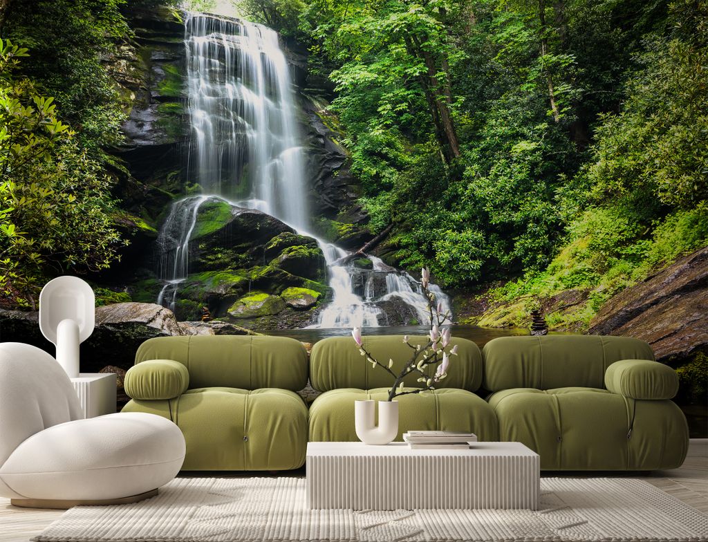 Quadro Su Tela 150x100cm Flusso Foresta Natura Stampe Immagini Quadri Murale - Foto 5