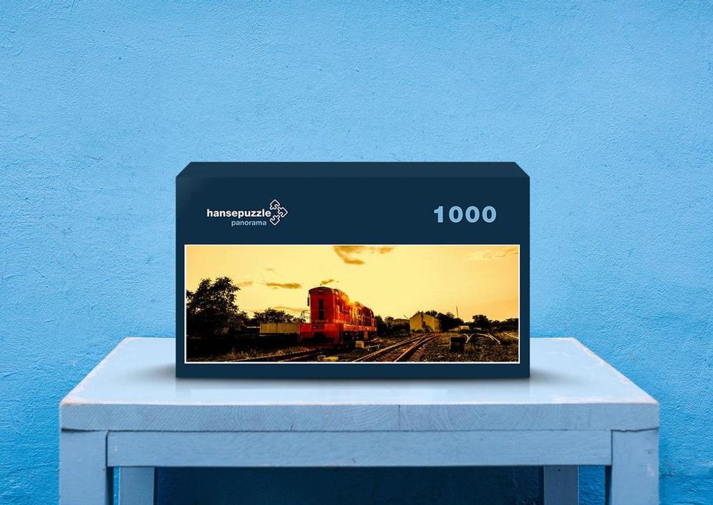 hansepuzzle 45583 - Dampflokomotive Puzzle, 1050 Teile, Fortbewegung, 60,0 x 46,0cm mit hochwertiger Aufbewahrung, Kartonbox & Beutel