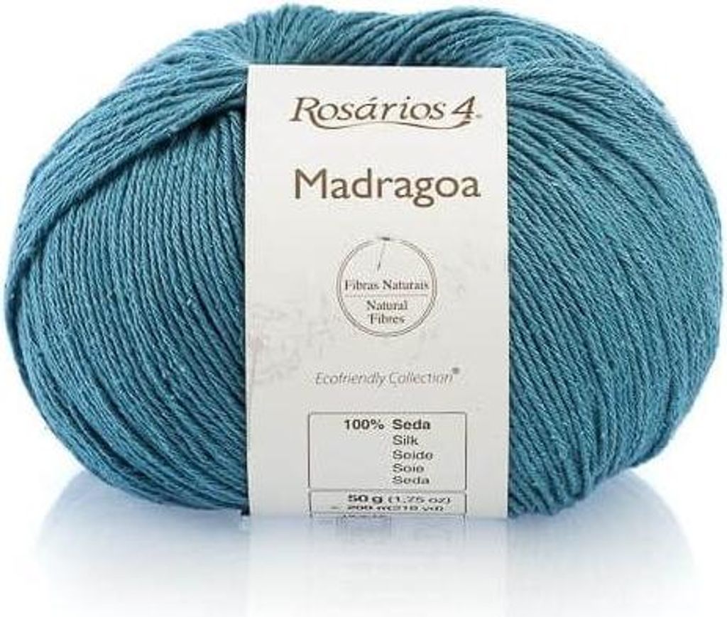 Rosarios 4 Madragoa Seidengarn 50g - Petrolblau, Ideal für Produktbild 
