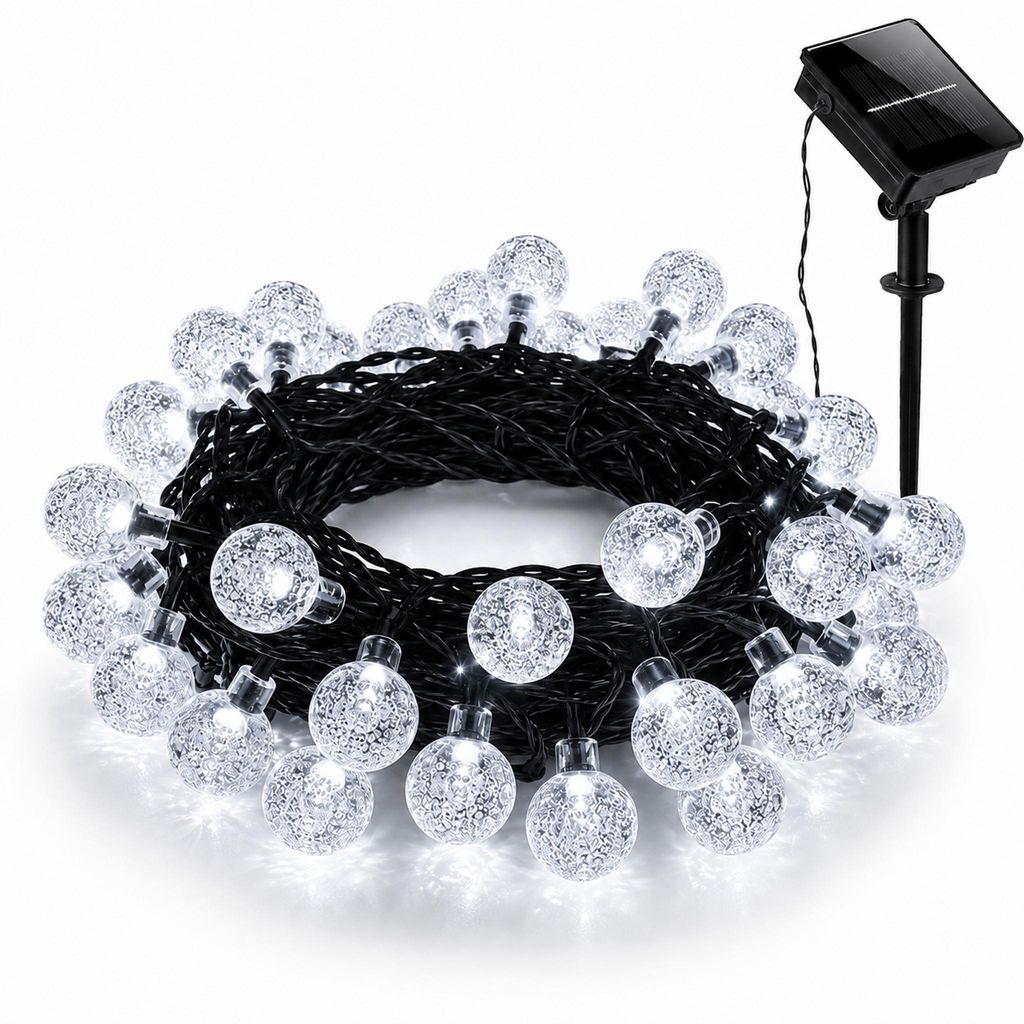 Solar Lichterkette Outdoor 5m 20 LEDs, Kristallkugeln, 2 Produktbild 