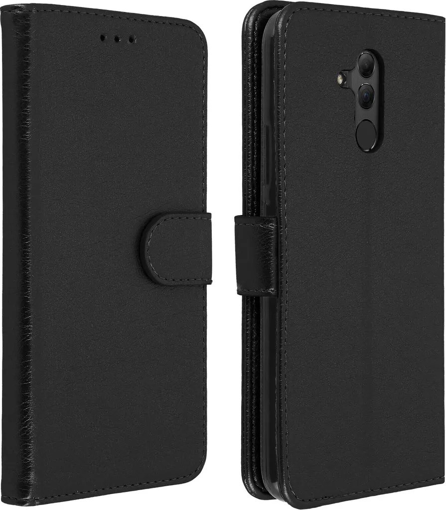 Cover Huawei Mate 20 lite Avizar Flip Portafoglio Nera Elegante