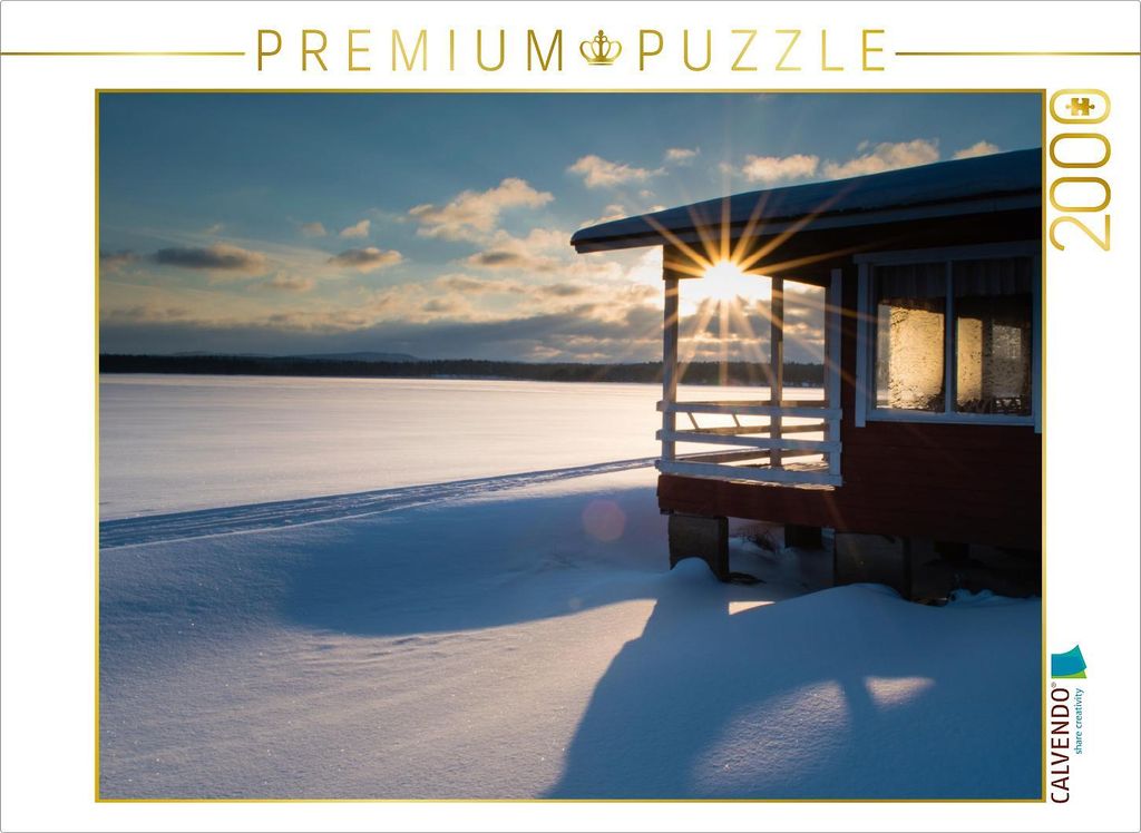 CALVENDO Puzzle Ein Motiv aus dem Kalender Karelien - Winterwandern in Finnland 2000 Teile Puzzle quer | 2000 Teile Lege-Größe 90x67cm Foto-Puzzl...