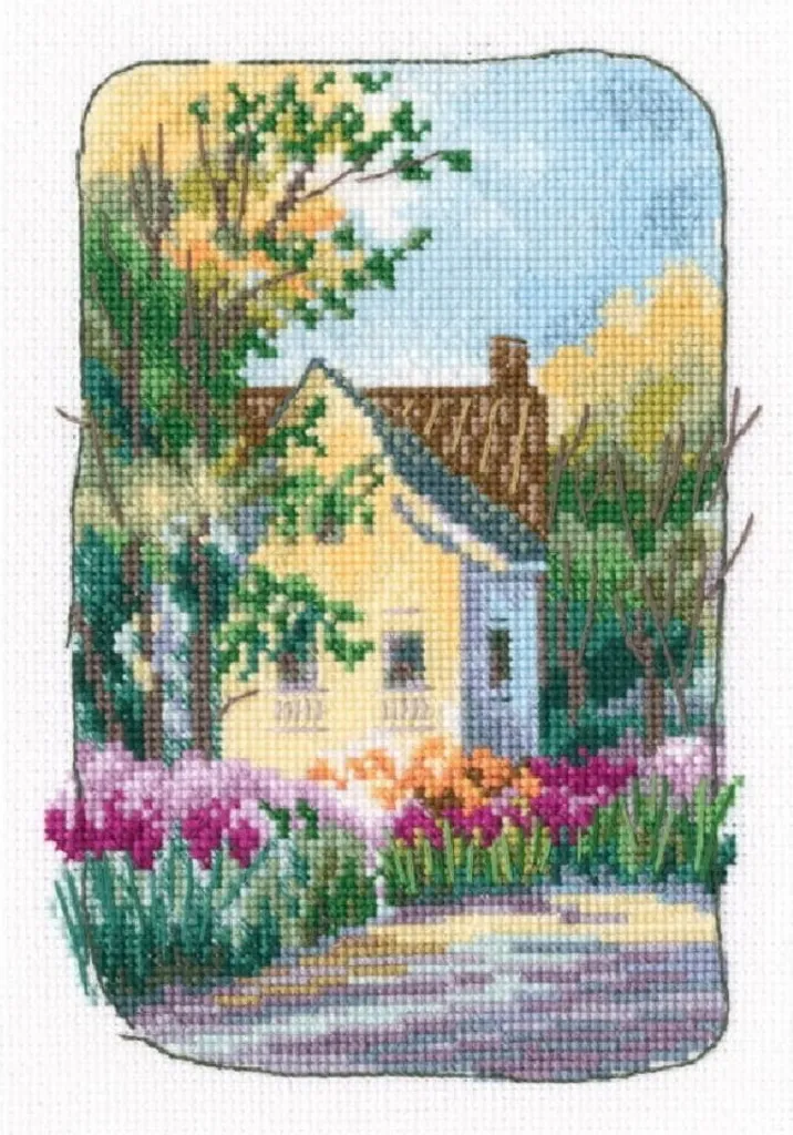 RTO Set Punto Croce Il Vecchio Giardino della Nonna C342 12x17cm