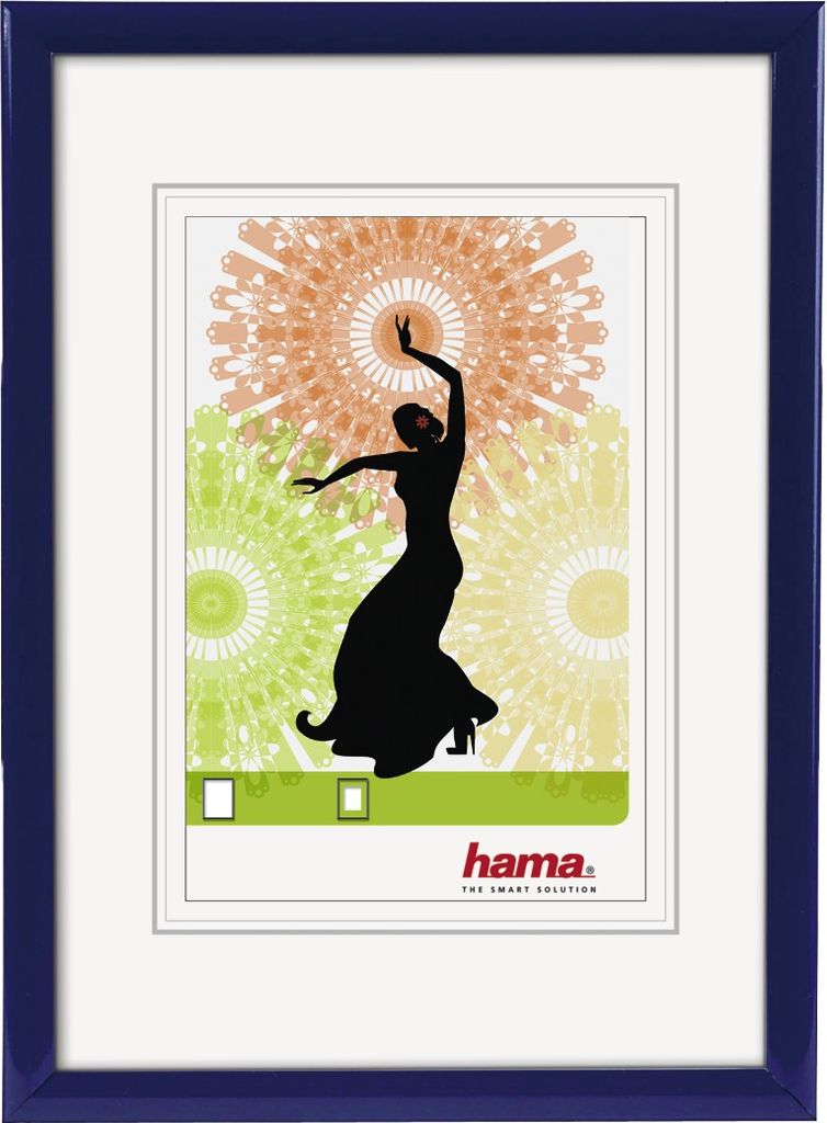Hama 66691 Kunststoffrahmen Madrid 21 x 29,7 cm (DIN A4), blau