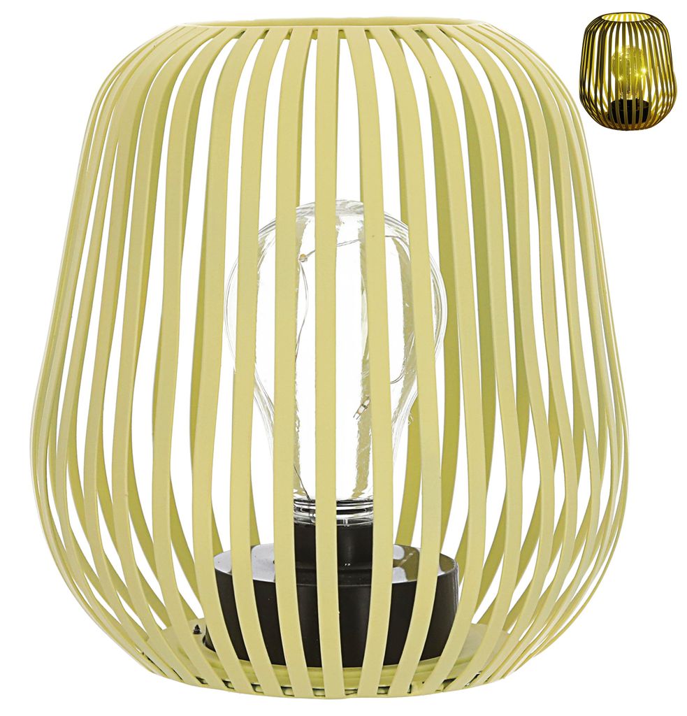 LED Solar Laterne Streben gelb 15x17cm Eisen Kunststoff 5 Produktbild 