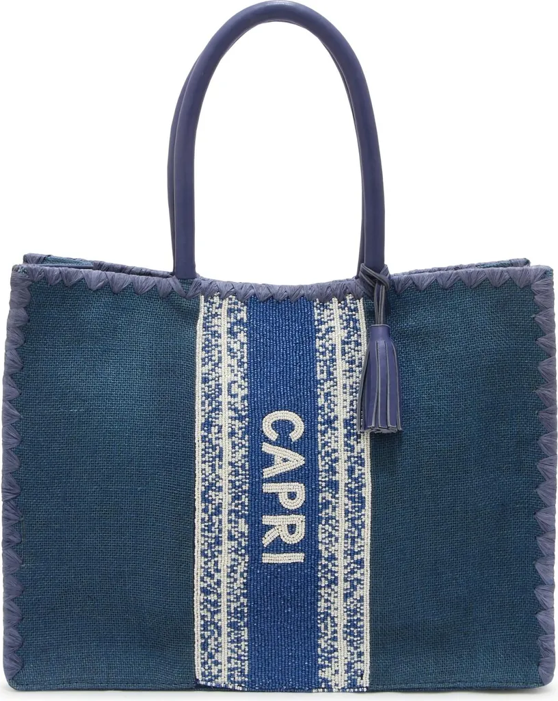 Sac Main De Siena N1873 Brodé - Cabas Grand Format 40cm Multi-Usage