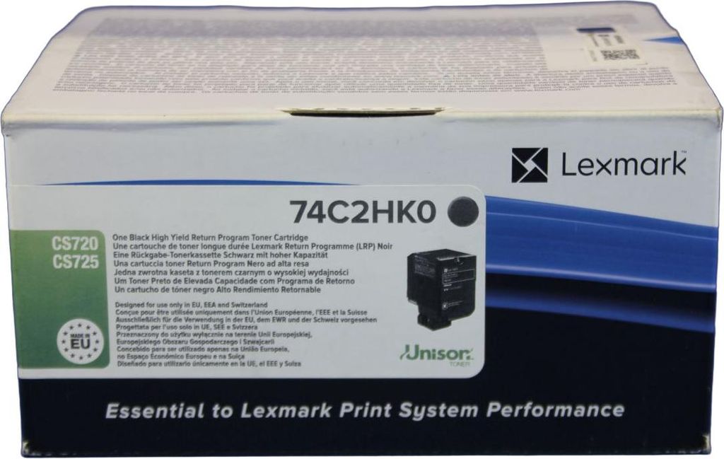 Lexmark 74C2HK0 Tonerkartusche Schwarz 20.000 Seiten für Lexmark CS720