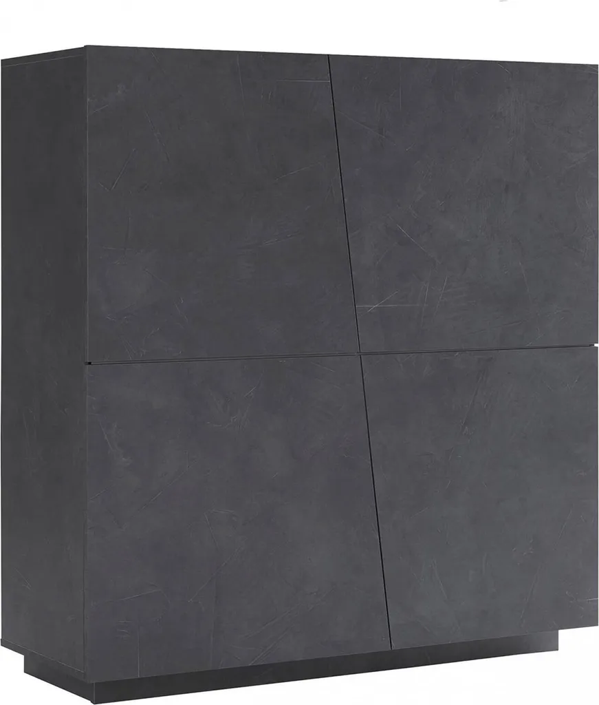 Buffet Abbabbau Gris Ardoise 120x43x126h cm de Fabrication Italienne