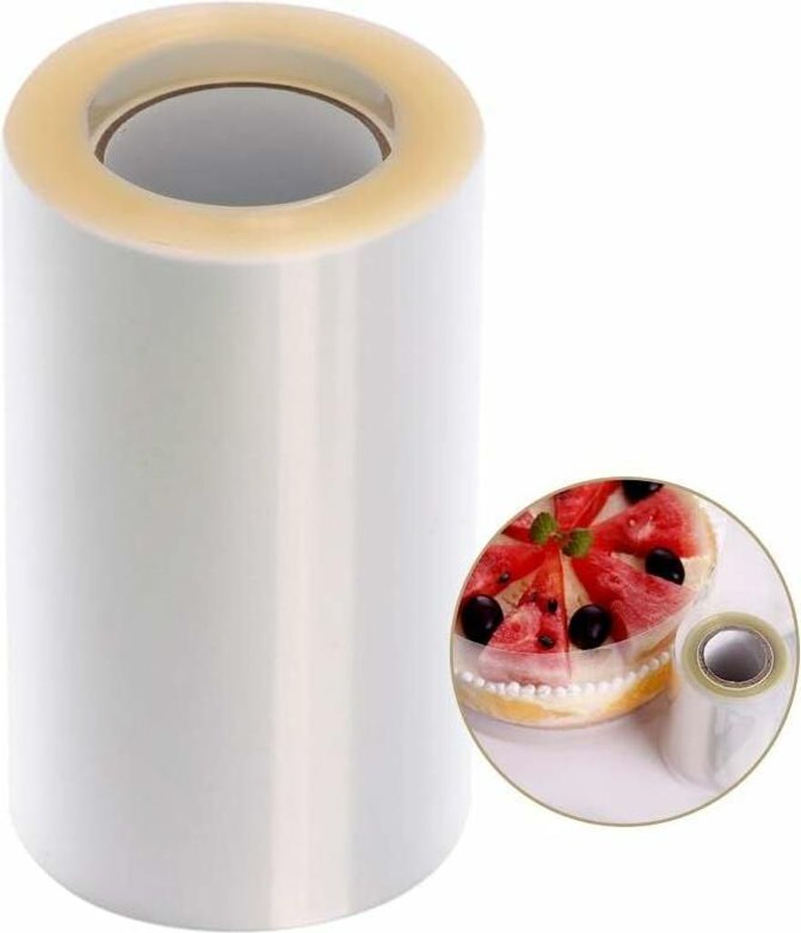 Transparente Tortenrollen, Acetatband, Papierbögen für Tortenringe, transparente Ausziehfolie für Schokoladenmousse-Torten (10 m x 10 cm) – Fe...