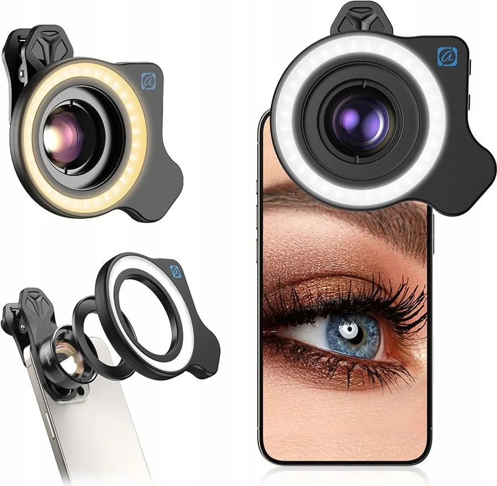 Luce Anulare Macro Apexel APL-FL26 LED 37mm-52mm CRI 95+