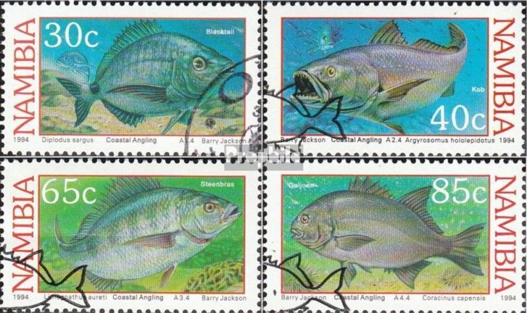 Briefmarken Namibia - Südwestafrika 1994 Mi 764-767 (kompl.Ausg.) gestempelt Küstenangeln
