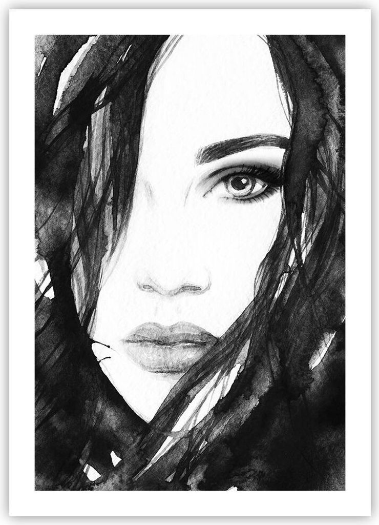 Poster - Poster ohne Rahmen - Schmuck Dame Kleid Eleganz - 50x70 cm - Wand Bild - Wanddeko - Wandbilder - Kunstposter - Wandposter - Bilder - Kunst...