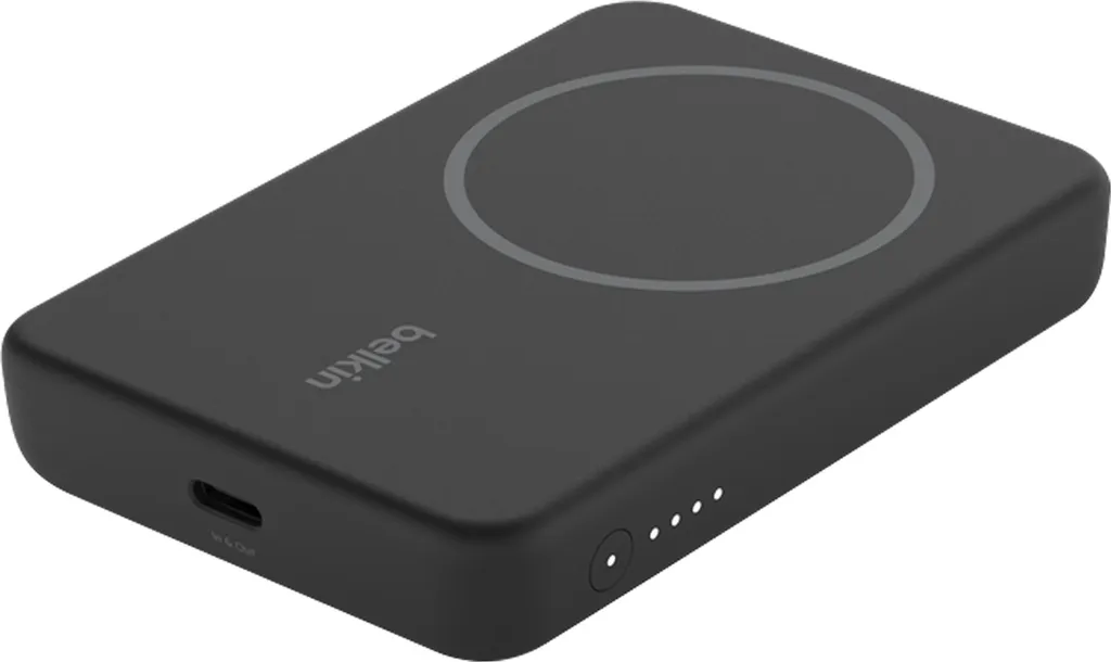 Power Bank Magnétique 5000mAh Noir avec Pied Escamotable Belkin BPD004btBK