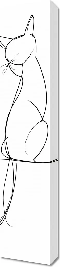 Décorer un Mur Vide avec l'Image 20 x 90 cm L'élégance en une seule ligne