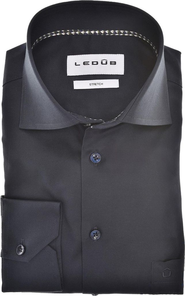 Ledub Modern Fit New Businesshemd dunkelblau
