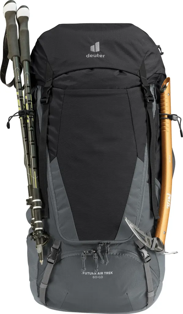 Sac Deuter Futura Air Trek 60 + 10 Noir - Dos filet tendu Aircomfort
