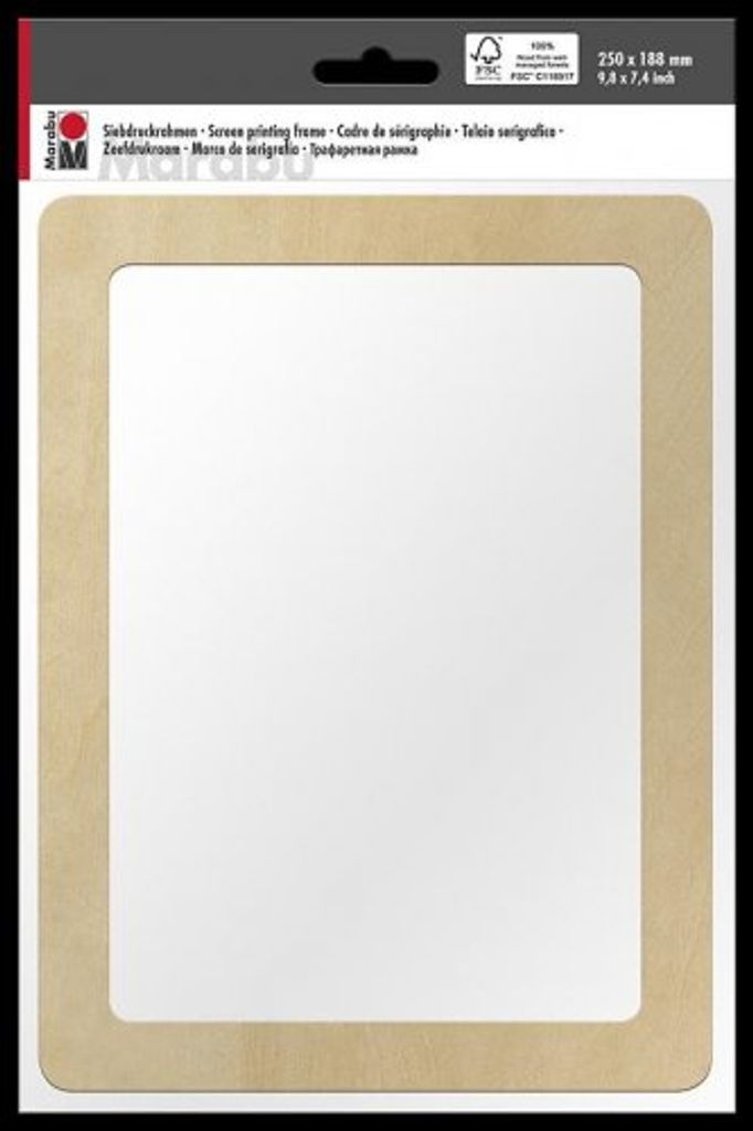 Marabu Siebdruckrahmen (B)250 x (T)188  x (H)5 mm Holz Produktbild 