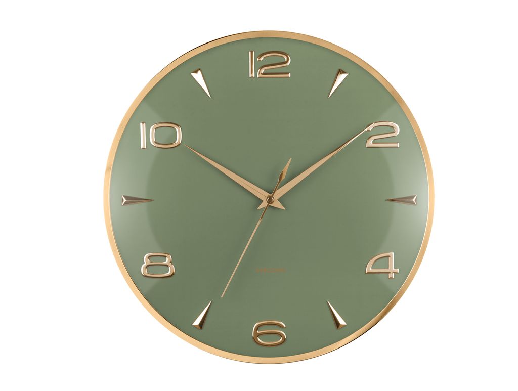 Karlsson – Wanduhr Sienna Glow – Dschungelgrün – Ø40,6 cm