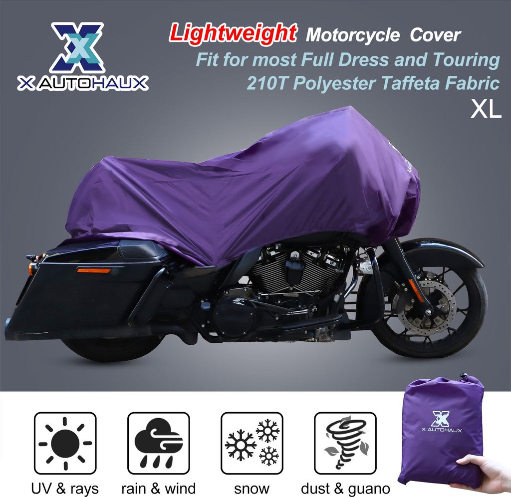 XL Moto Housse Léger Demi Housse Outdoor Protecteur Violet Image du produit 