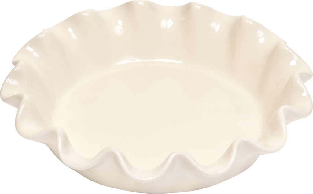 Emile Henry Tiefe Tortenform / Quicheform 27cm Farbe Creme Produktbild 