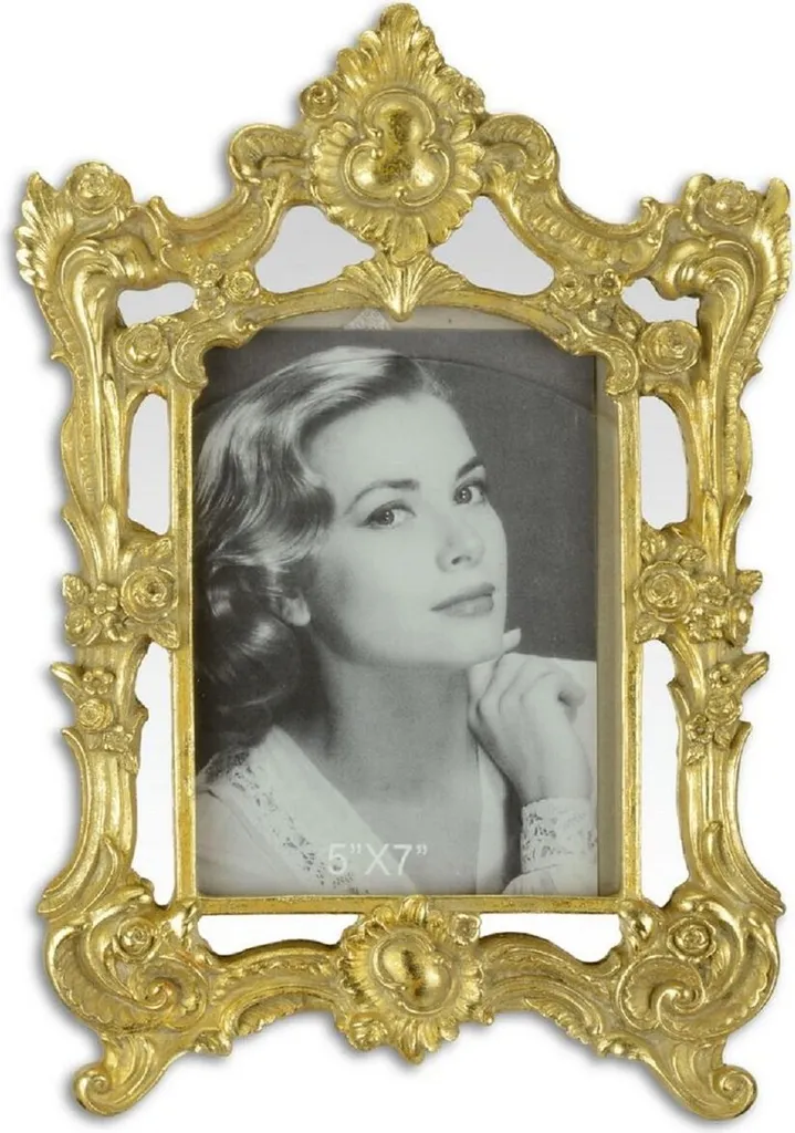 Cadre Photo Baroque Or Antique 21x31cm - Moulures Détailées Casa Padrino