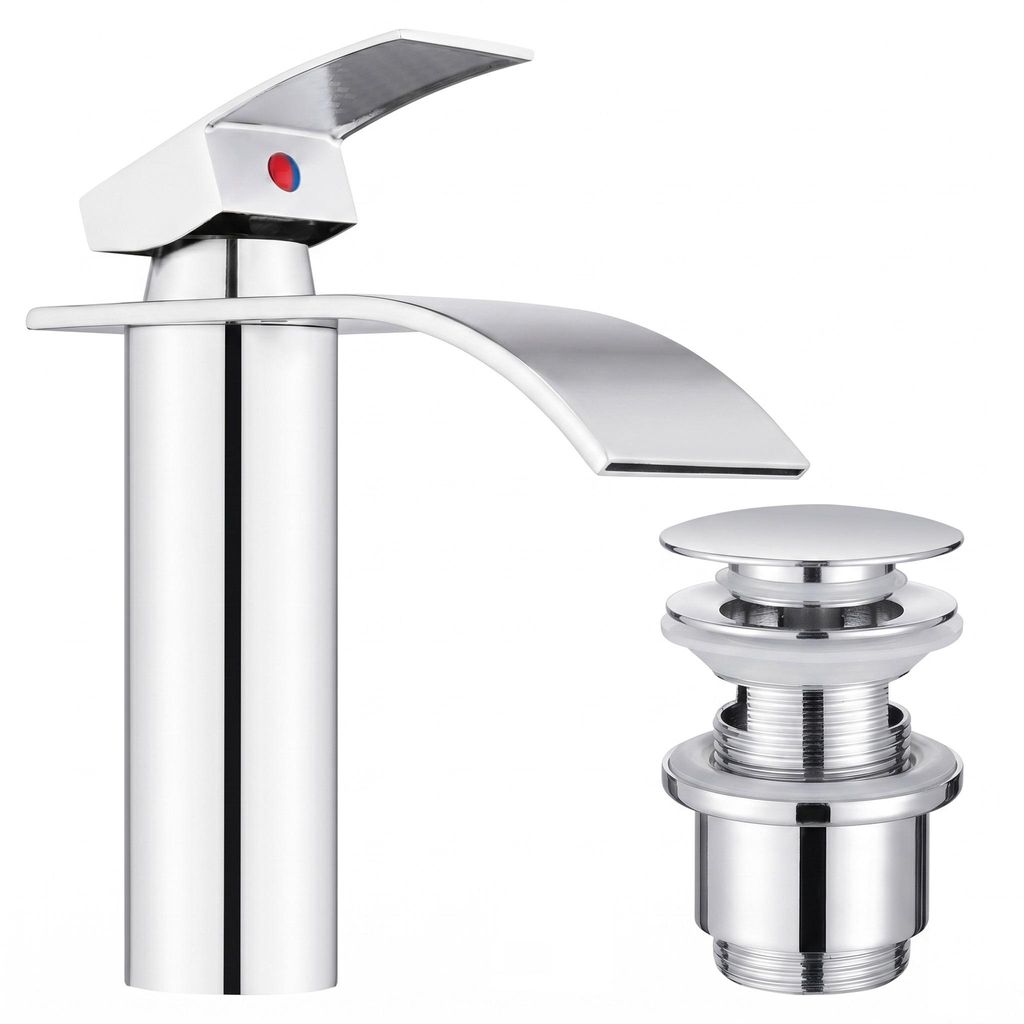 Homelody Wasserfall Wasserhahn Bad 304 Edelstahl Produktbild 