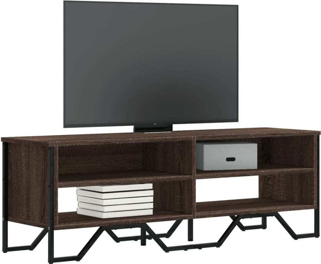 Maison Exclusive - TV-Schrank Braun Eichen-Optik 122x34x41 cm Holzwerkstoff