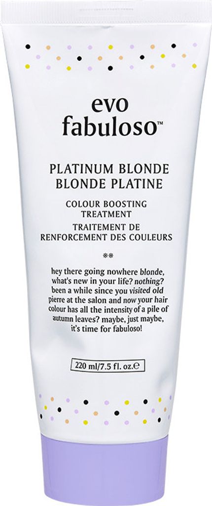 Evo Fabuloso Platinum Blonde Colour Boosting Treatment 220 ml